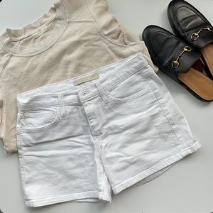 Joes White Denim Shorts